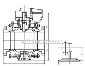 API forged steel fixed ball valve constructral diagram2