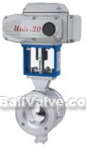 Q941 electric wafer flange V-shape ball valves