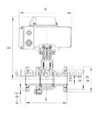 Q941 electric vacuum ball valve structural diagram