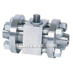 High pressure butt welded ball valves