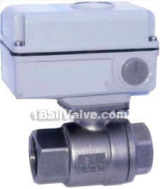 Miniature electric ball valves