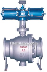 Pneumatic discharge ash ball valves