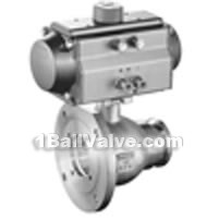 Q641 pneumatic discharge stuff ball valve(pic2)