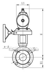 Pneumatic flange ball valveconstructral diagram2