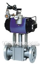 Pneumatic high pressure ball valves