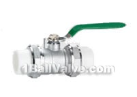 PP-R copper ball valve(double heads type)