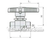 Q11SAF-64 inner thread forged steel meter ball valve structural diagram