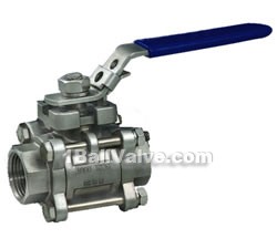 Three-plate inner thread square ball valves