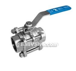 Three-plate socket welded ball valves