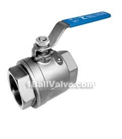 Inner thread two-plate ball valves