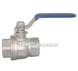 Two-plate inner-thread full diameter ball valves