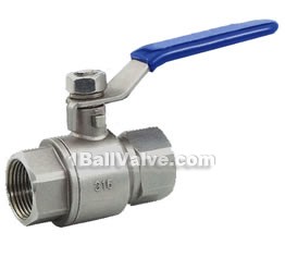 Two-plate inner thread v-shape ball valves