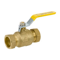 300 WOG / Psi > Standard Port > Compression Ends > Brass Ball Valve